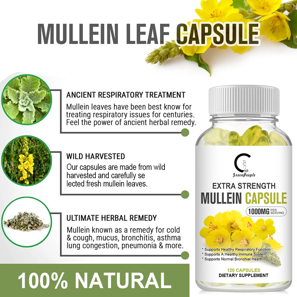 GPGP Greenpeople Natural Mullein Leaf Capsule