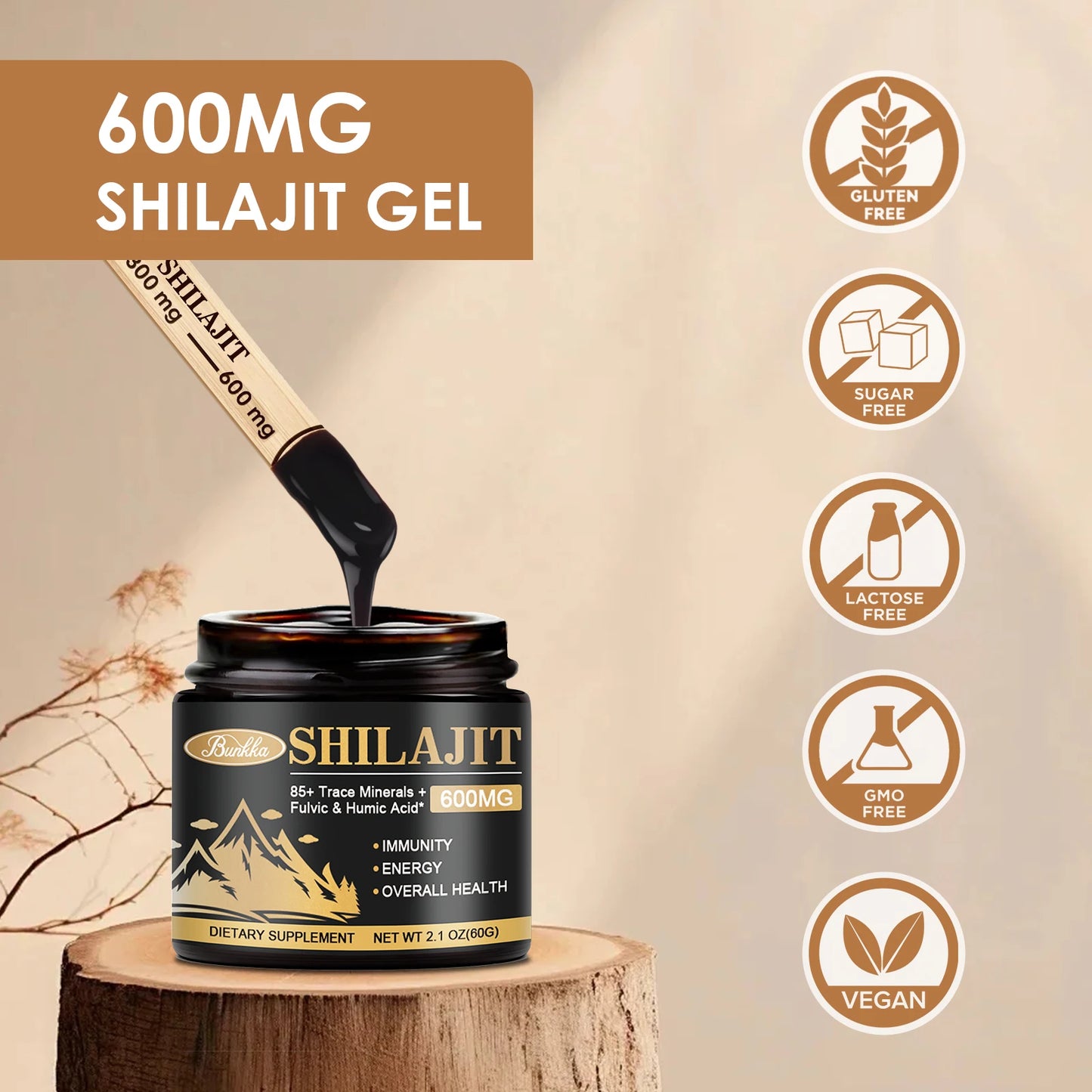 BUNKKA Shilajit Pure Organic Resin 100% Himalaya