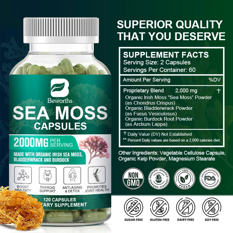 BEWORTHS  Organic Sea Moss Capsule