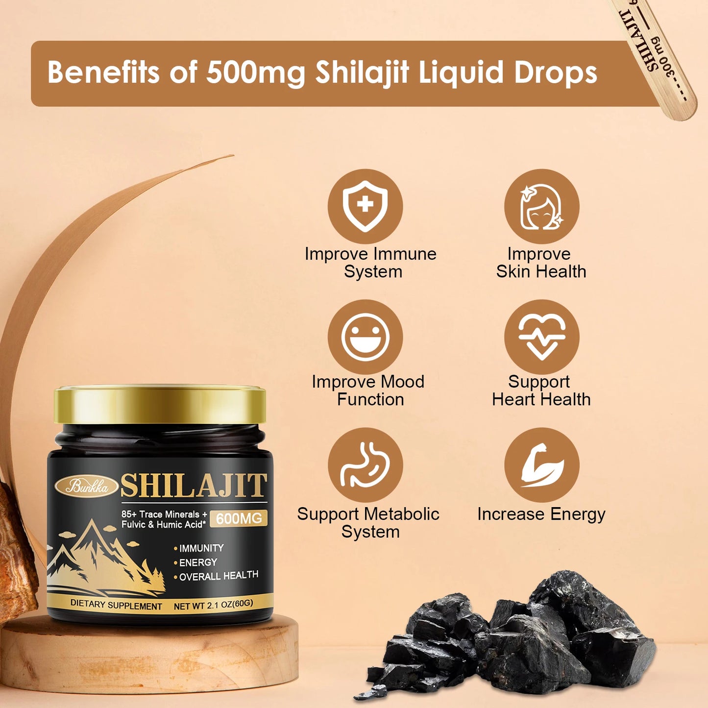 BUNKKA Shilajit Pure Organic Resin 100% Himalaya